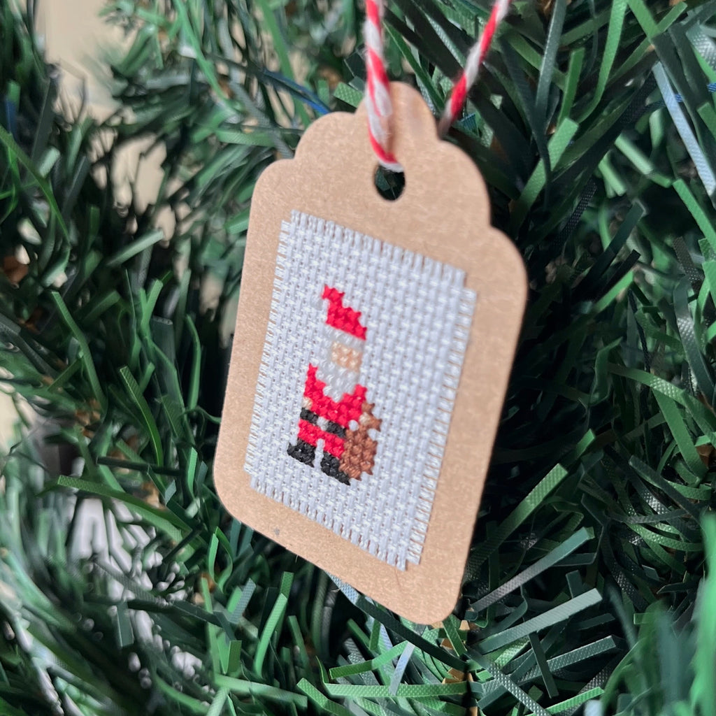 Christmas Cross Stitch Gift Tag Set