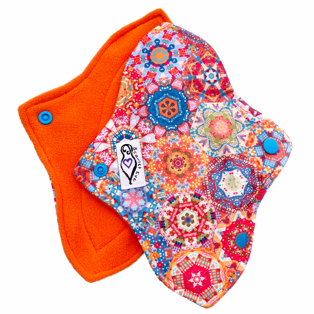 Orange Medallions Curvy Mini Pad