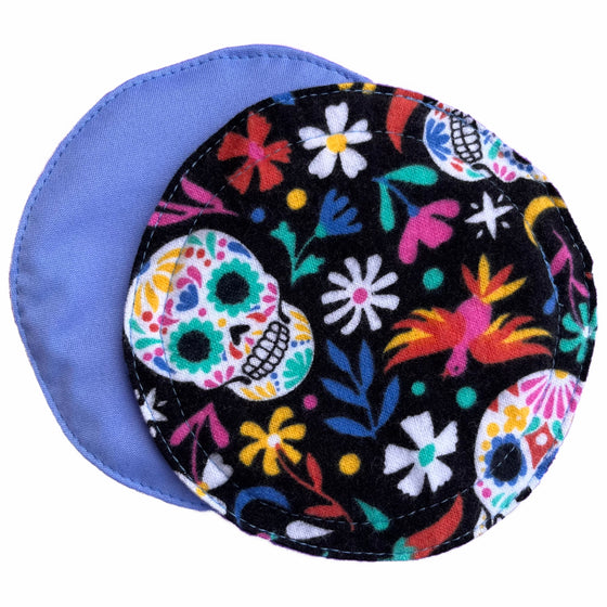 Rainbow Sugar Skulls Breast Pads