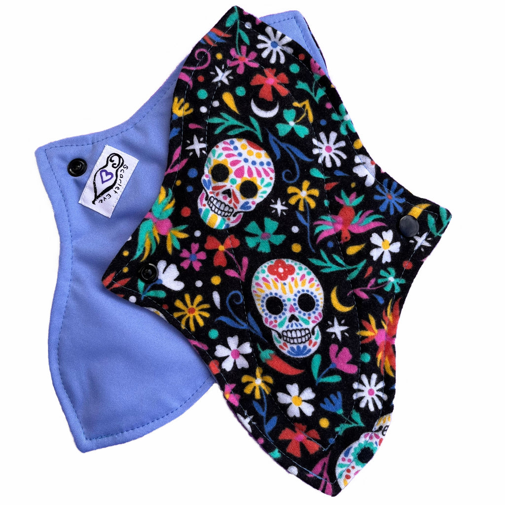 Rainbow Sugar Skulls Curvy Pad