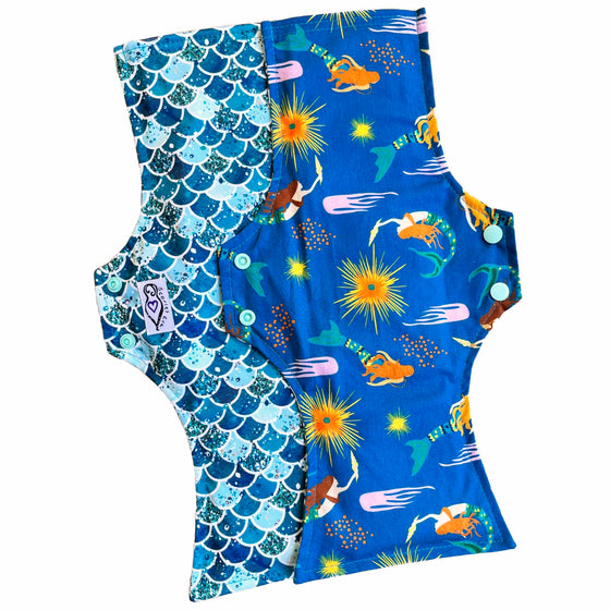 Teal Mermaids Uber Long Pad