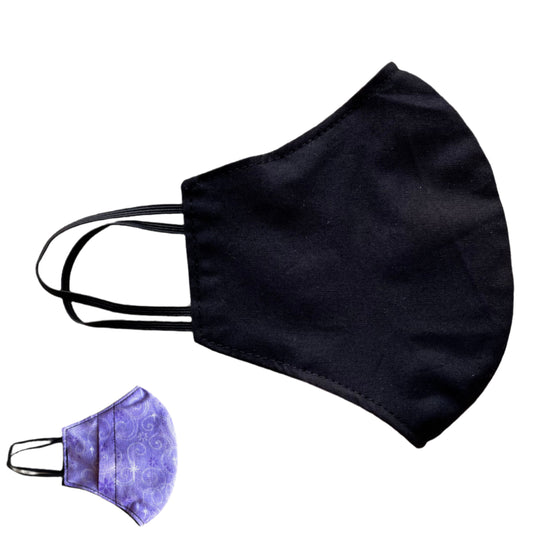 Small Cloth Mask (Child) - Black / Pixie Dust