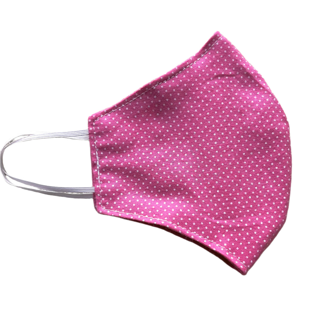 Small Cloth Mask (Child) - Pink Micro Dots